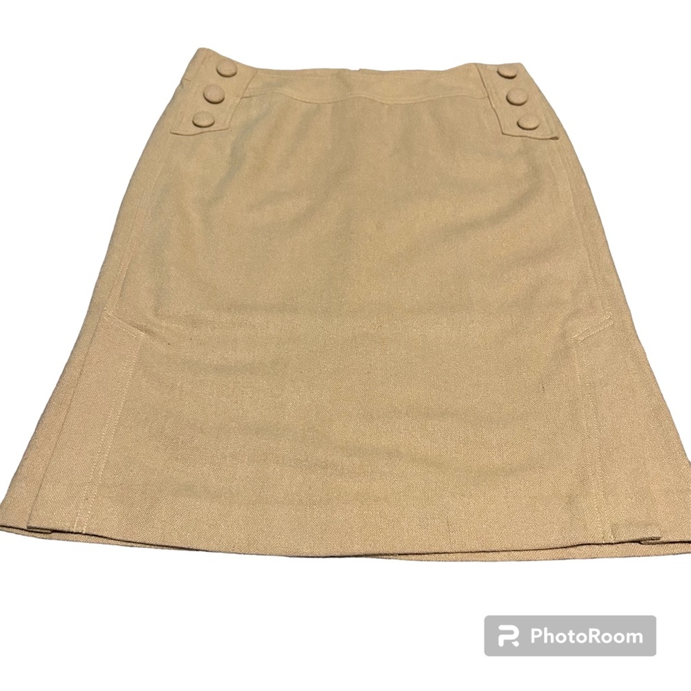 NWOT TULLE Dark/Orange Beige Wool/Viscose Blend Skirt Size Large.